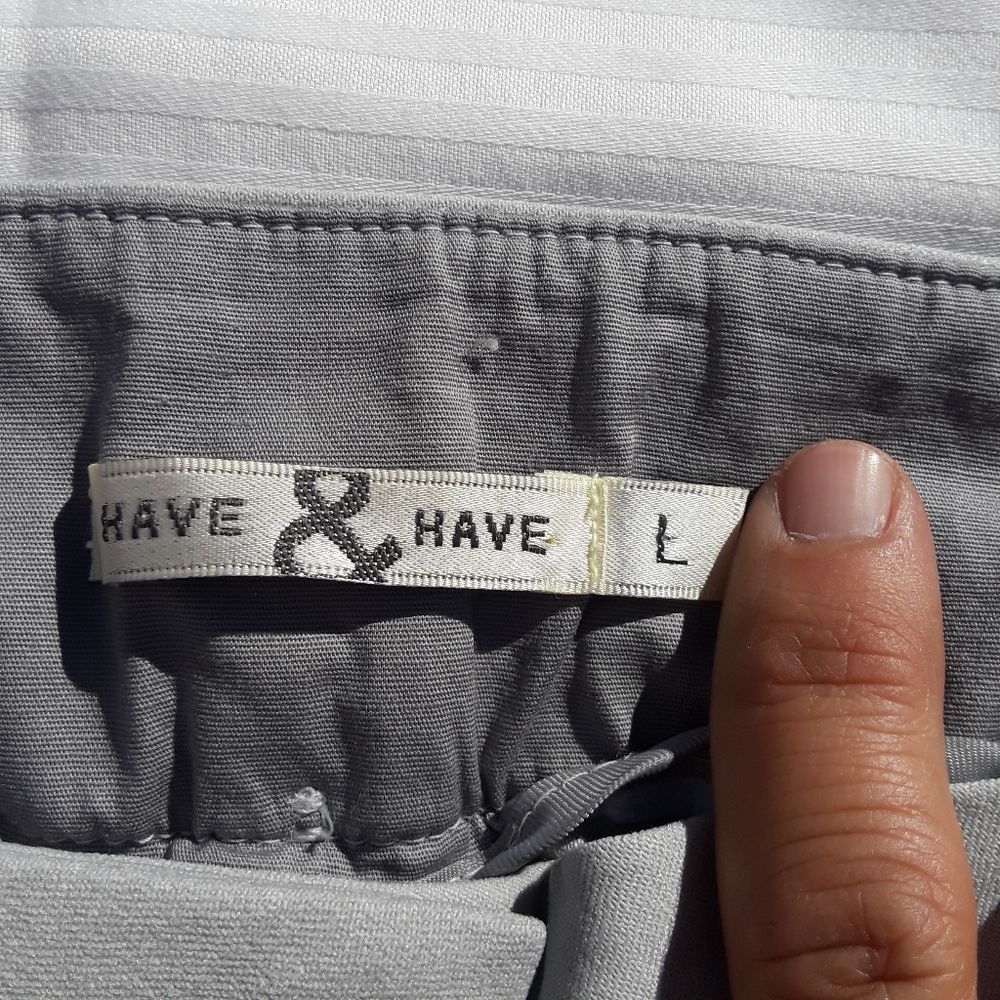Have&Have grey flat front pant - Picture 6 of 12